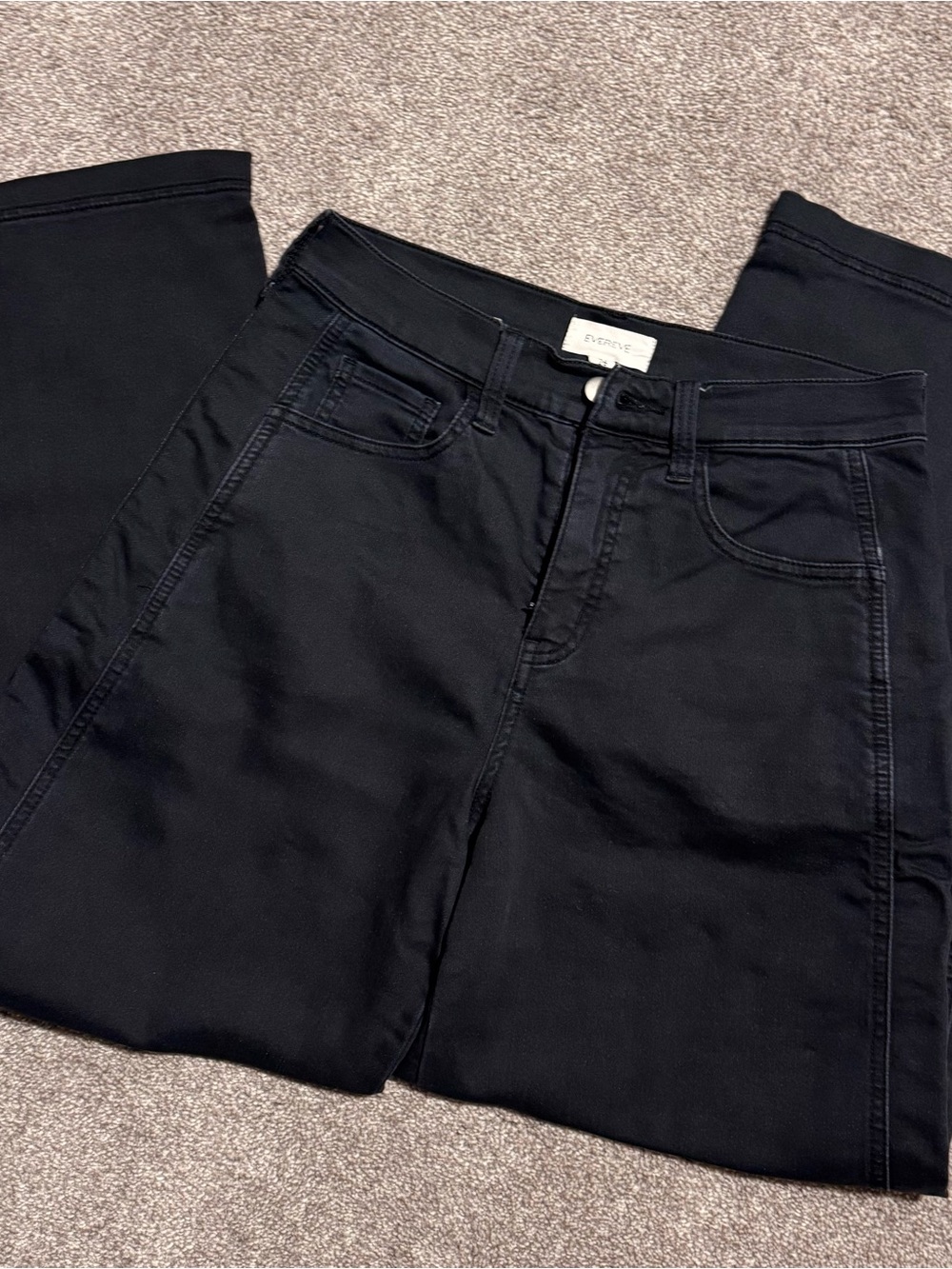 Evereve Marni Barrel Pant Blackwash